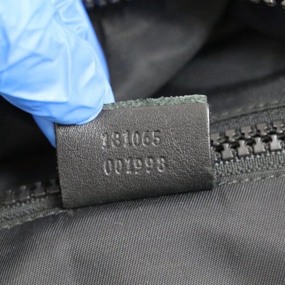 Gucci GG Unisex Black Parana Web Techno Nylon Canvas Backpack - Picture 9 of 13